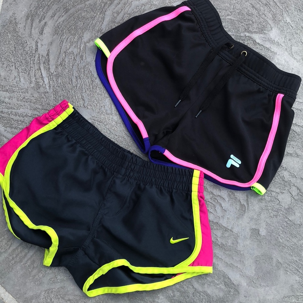 Sz 8/M girls athletic shorts - 2 pairs